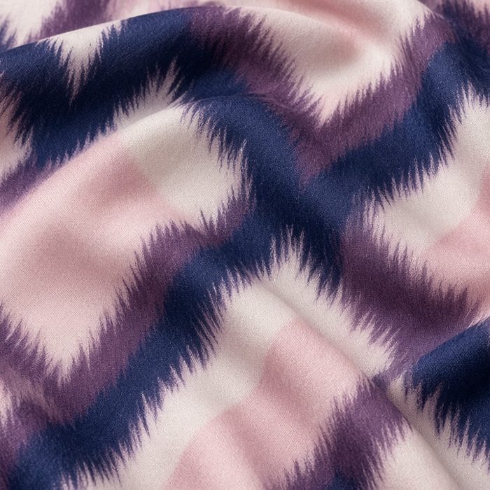 Ikat digital print on fabric